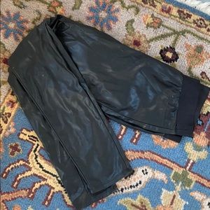 Faux leather leggings